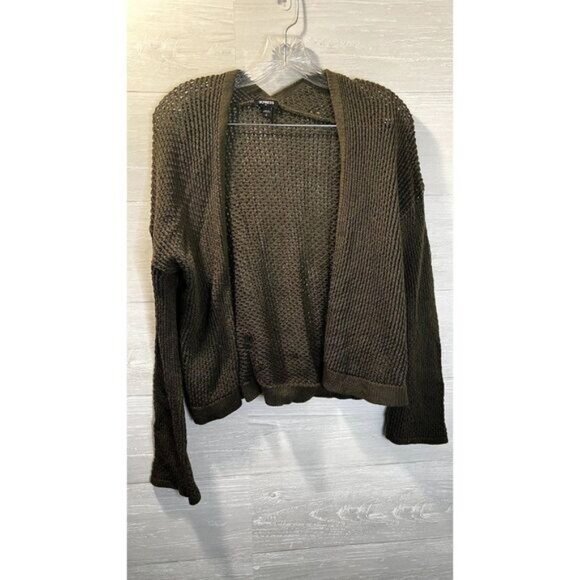 EXPRESS Women's Open Stitch‎ Long-sleeve Open Front Cardigan Sweater - Picture 3 of 6